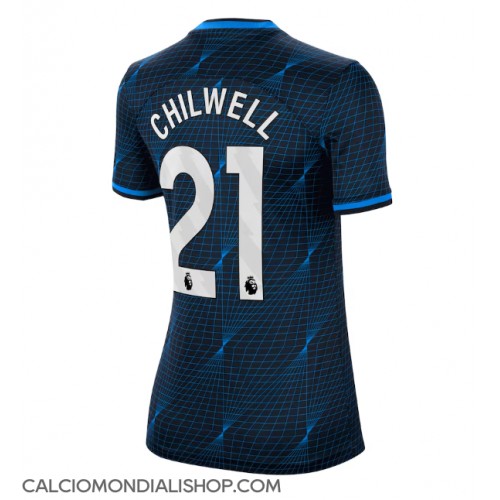 Maglie da calcio Chelsea Ben Chilwell #21 Seconda Maglia Femminile 2023-24 Manica Corta
